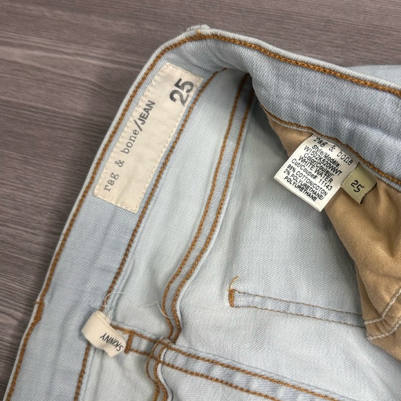 rag & bone - Skinny - White Water - Sz 25 - Women’s Jeans - Picture 8 of 9